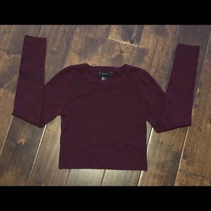 Forever 21 Long Sleeve Crop Top